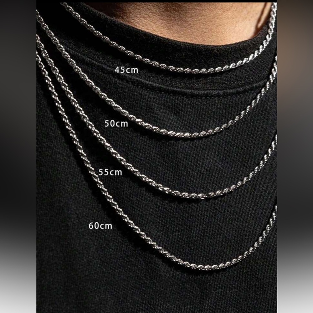Silver Rope Chain - Picture 2 of 5